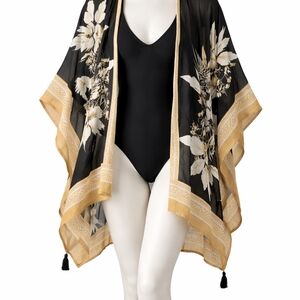 Floral Kimono Cover-Up